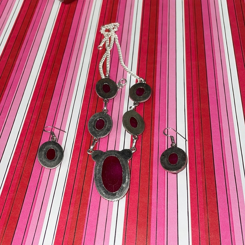 Ruby Necklace Set - image 5